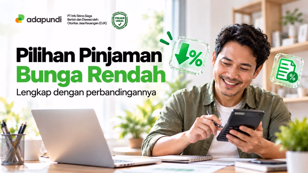 Pinjaman Bunga Rendah: Jenis, Perbandingan, dan Tips Memilih