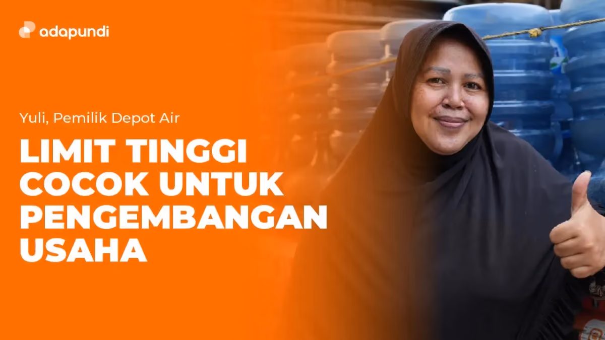 Bantu Atur Modal Usaha Air Minum Isi Ulang, Ini Cerita Bu Yuli Bersama Adapundi