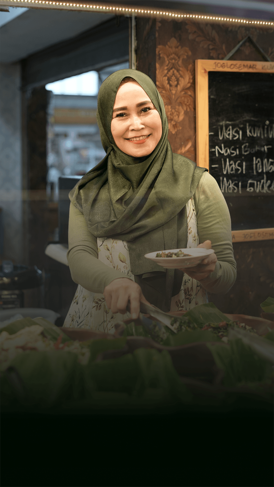 Latar belakang testimoni untuk mobile